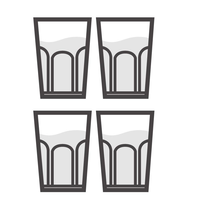 Juego de 4 vasos