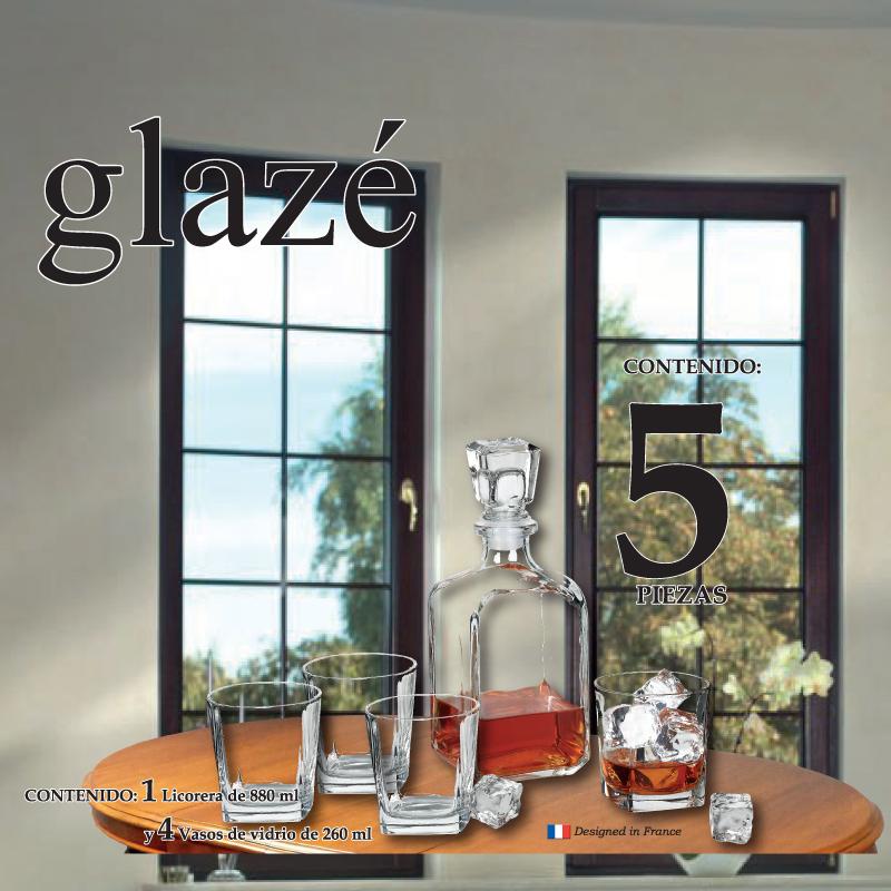 Juego de Vasos de Vidrio Glaze 6 Piezas